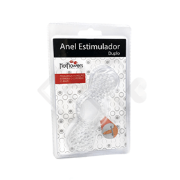 Anel Peniano Duplo com Cerdas Estimuladoras | Hot Flowers