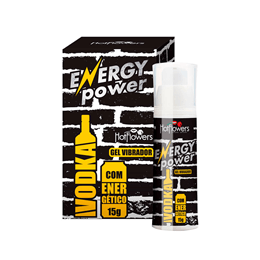 Gel Beijável com Efeito de Vibração no Sabor de Vodka com Energético - Hot Flowers Energy Power | 15g