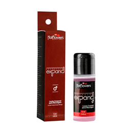 Excitante Masculino com Óleo Essencial de Cravo e Efeito de Aquecimento - Hot Flowers Expand | 12ml