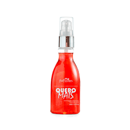 Gel para Massagem Beijável no Sabor de Chocolate com Morango - Hot Flowers Quero Mais - 85ml