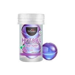 Bolinhas Explosivas com Óleos Corporais Beijáveis Aromatizados - Hot Flowers Hot Ball Beija Muito - 2 Unidades | Disponível em 7 Sabores