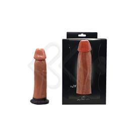 Prótese Peniana Realística em PVC  com Base Achatada, Glande Definida e Leves Texturas Veias - Innamorata Royal N°24 - 17 x 4,4 cm