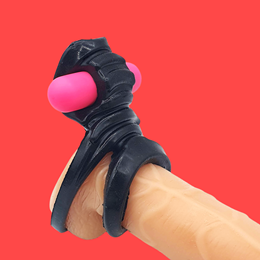 Foto 2 do produto Anel Peniano Duplo para Pênis e Escroto em Silicone com Texturas Estimuladoras | InNamorata Sex Night