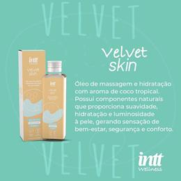 Óleo Corporal e para Massagem com Hidratação e Aroma de Coco Tropical - Intt Wellness Velvet Skin | 130ml