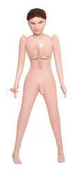 Foto 1 do produto Jiuai - Boneco Inflável com Cabeça, Mãos e Pés em Silicone, Prótese Peniana com Vibração Multivelocidade e Controle com Fio - 1,50 m