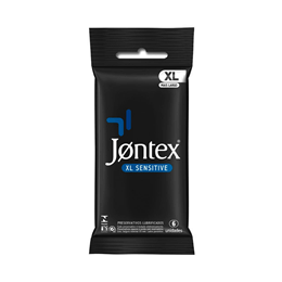 Preservativo Lubrificado mais Largo e Extra Fino que Proporciona a Sensação de Não Estar Usando Nada - Jontex XL Sensitive - 6 unidades