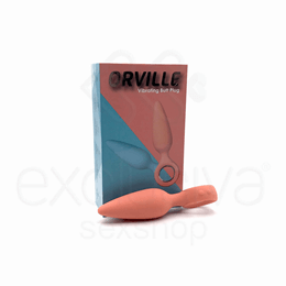 Foto 1 do produto Kisstoy Man Orville - Plug Anal Feito em Silicone com 10 Modos de Vibração e Anel de Segurança | Cor: Laranja