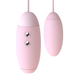 Foto 2 do produto Vibrador Duplo em Silicone com 3 Intensidades de Sucção, 10 Modos de Vibração e Recarregável via USB - Kistoy Miss VV | Cor: Rosa Claro