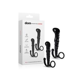 Kit com 2 Massageadores de Próstata em Silicone com Tamanhos Diferentes - Dom M3