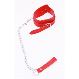 Foto 11 do produto Kit Bondage - Kit com Algema, Tornozeleira, Coleira, Venda, Guia, Chicote e Mordaça - Contém 7 Itens | Cor: Vermelho