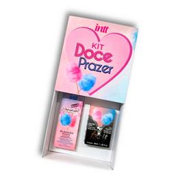 Kit Doce Prazer com Gel Beijável com Sabor de Algodão Doce e Gel Eletrizante Unissex - Intt Cosméticos
