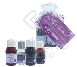 Kit Spa Sensual com Sabonete Líquido, Óleo Para Massagem, Sal Espumante e Espuma Para Banho | 90 ML e 35 G | Aroma: Vinho