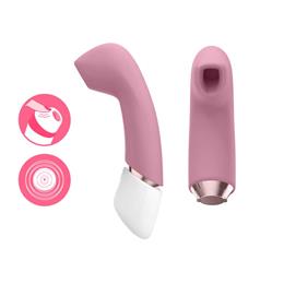 Foto 4 do produto Kit Vibratório com 4 Itens em Silicone Macio, Base Removível, Bateria de Íon de Lítio e À Prova d'Água - Satisfyer Marvelous Four