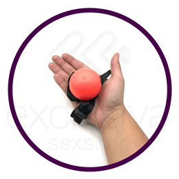 Mordaça Bola com Regulagem em Cetim - La Pimienta | Disponível em 3 Cores