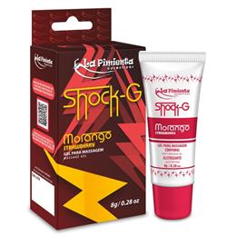 Gel Excitante Unissex Beijável que Vibra, Pulsa e Aquece - La Pimienta Shock-G | 8 g | Disponível em 7 Sabores