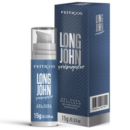 Gel Lubrificante Prolongador de Ereção e Retardante Masculino com Óleo de Gengibre - Feitiços Long John | 15g