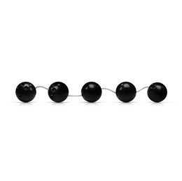 Colar Tailandês com 5 Bolas - Love Balls | Tamanho G | Cor: Preto