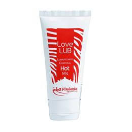 Gel Lubrificante Íntimo a Base de Água com Efeito que Aquece - Love Lub Hot - 60 gramas