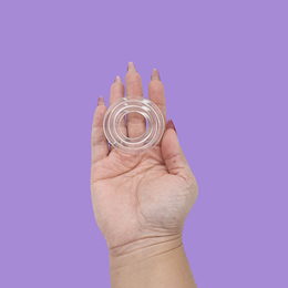 Foto 4 do produto Conjunto de Anel Prolongador de Ereção em TPE Transparente - Love Ring | Tamanho P, M e G