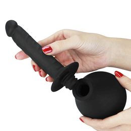 Ducha Íntima com Bico em Formato de Pênis em Silicone - Lovetoy Bondage Fetiche Deluxe Douche | 14,5 x 2,2 cm