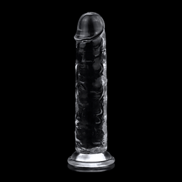 Foto 2 do produto Prótese Peniana Transparente em TPE com Glande Definida, Veias Salientes e Ventosa - Lovetoy Flawless Clear 7.0/7.1 | 16,3 x 3,3 cm