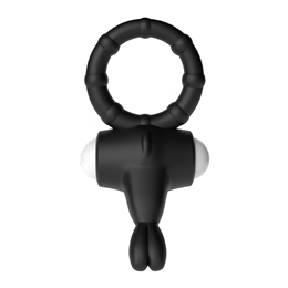 Anel Peniano com Estimulador de Clítoris em Forma de Coelho com Vibração Única e Potente - Lovetoy Power Clit Cocking Thriller