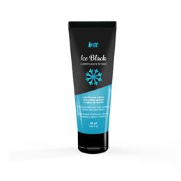 Lubrificante à Base d'Água com Efeito Gelado e Sabor de Menta - Intt Ice Black | 50 ml