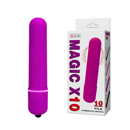 Cápsula Vibratória em ABS com 10 Modos de Vibração - Lybaile Magic X10 | 9,2 x 1,8 cm