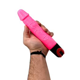 Prótese Peniana Realística em TPR com Vibração Multivelocidade - Lybaile Vibrator | 16 x 3,8 cm