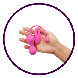 Esfera de Pompoar Recarregável Controlada por Aplicativo - Magic Motion Kegel Master | 8 x 3,5 cm