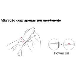 Vibrador em Silicone Recarregável com Forma de Batom, Vibração Multivelocidade e Aplicativo - Magic Motion Lotos | 10 x 2,1 cm