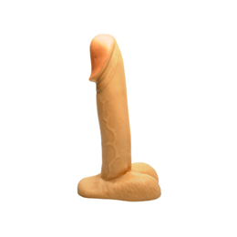 Magic Sexy - Prótese Gigante em Formato de Pênis com Glande Definida, Veias, Escroto e Ventosa - 27 x 5,5 cm