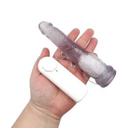 Prótese Realística em Jelly com Glande Definida e Vibração Multivelocidade - Magic Sexy | 14 x 3,5 cm | Disponível em 8 Cores