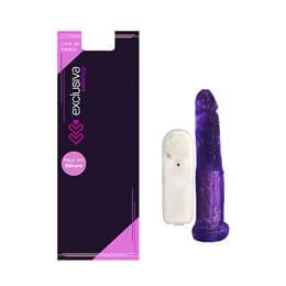 Prótese Realística em Jelly com Glande Definida e Vibração Multivelocidade - Magic Sexy | 14 x 3,5 cm | Disponível em 8 Cores