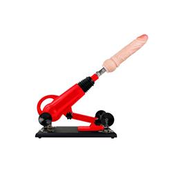 Máquina do Sexo com 2 Próteses Penianas em Silicone e 2 Plugs em Jelly - Powerful Driving II | Disponível em 2 Cores