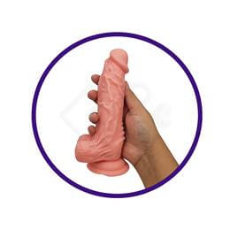 Capa Peniana com Escroto e Cinta - Mars Dildo Harness Series | 13 x 2,5 cm