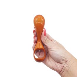 Massageador de Próstata em Resina com Formato Ergonômico com Alça de Segurança | 8 x 3,4 cm