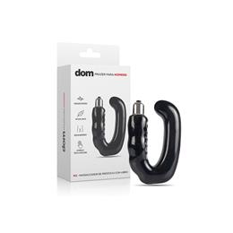Massageador de Próstata em Silicone com Vibração Única - Dom M2 - 12,5 x 3,9 cm