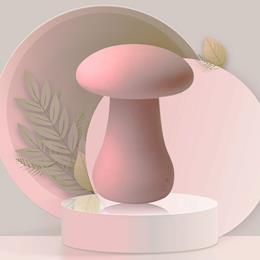 Massageador com Formato de Cogumelo em Silicone, 10 Modos de Vibração e Recarregável - Adão & Eva | 7,7 x 5,7 cm