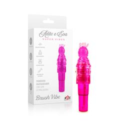 Foto 1 do produto Massageador com Vibração Potente e Capa Estimuladora - Adão & Eva Brush Vibe | 13,5 x 2,3 cm