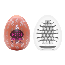 Masturbador em Formato de "Egg" em TPE com Textura em Cone - Tenga Cone | 5,8 x 5 cm