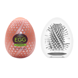Masturbador em Formato de "Egg" em TPE com Texturas Diversas em Espiral - Tenga Combo | 5,8 x 5 cm