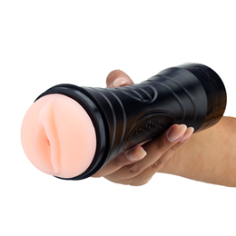 Foto 5 do produto Masturbador Lanterna em Cyberskin com Forma de Vagina e Vibração - Bussy Vibration | 16 x 3 cm