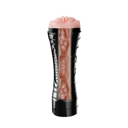 Foto 3 do produto Masturbador Lanterna em Cyberskin com Forma de Vagina e Vibração - Bussy Vibration | 16 x 3 cm