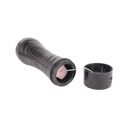Foto 4 do produto Masturbador Lanterna em Cyberskin com Forma de Vagina e Vibração - Bussy Vibration | 16 x 3 cm
