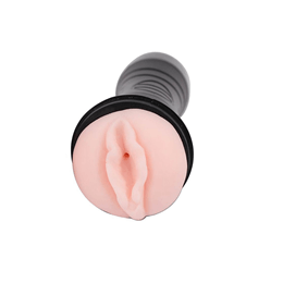 Foto 2 do produto Masturbador Lanterna em Cyberskin com Forma de Vagina e Vibração - Bussy Vibration | 16 x 3 cm