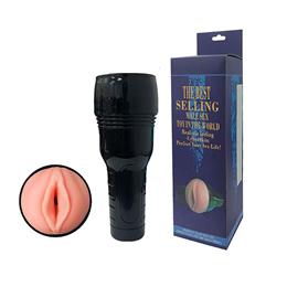 Masturbador Lanterna em Forma de Vagina em TPE e Texturas Interna - The Best Selling Male Sex | 24 x 8,7 cm
