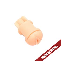Foto 3 do produto Masturbador Masculino no Formato de Copo com Vagina Realística em Cyberskin e Bullet sem Fio com Vibração Única - Moon Ecstasy Love