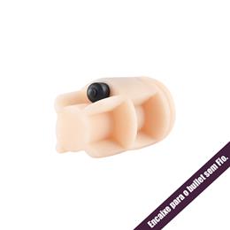 Foto 5 do produto Masturbador Masculino no Formato de Copo com Vagina Realística em Cyberskin e Bullet sem Fio com Vibração Única - Moon Ecstasy Love