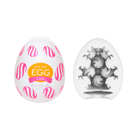 Masturbador Masculino em Silicone com Texturas Interna - Tenga Egg Curl | 5,8 x 5 cm